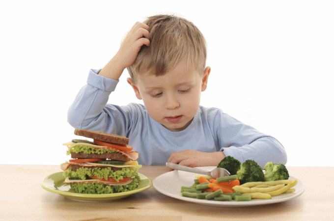 La nutrición en niños en edad escolar